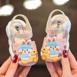 ⁦TEEOEC Youngsters's Cute Bunny Sandals - Breathable, Sturdy Sole, Protective Toe-Cap, PVC Footwear for Boys & Girls - Ideal for Spring/Summer Outdoor Activities, Youngsters Steps with Secure Fastening⁩ - الصورة ⁦5⁩