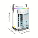 Air Cooler Fan, Portable Misting Cooler Fan, Personal Space Evaporative Cooler, Humidifier, Mini USB Cooling Desktop Fan with 4 Wind Speeds for Bedroom, Travel, Office - Image 3