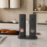 1pc Electric Pepper Grinder with a Storage Base for Black Peppercorns, Automatic Grinder for Pepper And Sea Salt, Measuring 5.99cm X 5.08cm X 18.8cm. - Image 4