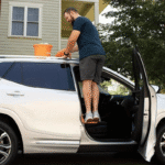 1pc Universal Metal Roof Rack with Locking Hooks - Foldable, Durable Aluminum Alloy, Ideal for SUVs and Sedans, Perfect for Car, Bicycle, and Outdoor Gear Storage, Outdoor Gear Storage|Foldable Roof Rack|Durable Metal Rack