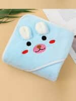 ⁦Baby's Animal Pattern Hooded Bathrobe, Multi-functional & Highly Absorbent, Soft Comfortable Pajama, Must-have Robes After Swimming/beach/Bathing⁩ - الصورة ⁦10⁩
