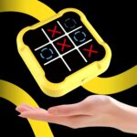 ⁦Mini Handheld Game Machine, IQ Puzzle Toy for Youngsters, Four-in-One Tic-Tac-Toe GAME, STEM Memory Training, Portable for Travel, Kids' Day, Back-to-School Season (Batteries Not Included)⁩ - الصورة ⁦4⁩
