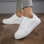 Casual Fashion Sports Shoes For Women Flat Simple Flash Sports Shoes - Image 4