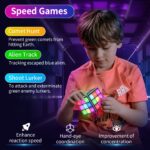 ⁦Rechargeable Brain-Boosting Game Cube for Youngsters & Adults - 15 Fun Memory & Speed Games, Adjustable Volume, USB Charging - Perfect Gift for Boys & Girls Ages 6+⁩ - الصورة ⁦2⁩