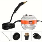 ⁦FOXSUR Portable Handheld Steam Cleaner, High Temperature Pressurized Steam Cleaning Machine with Brush Heads for Kitchen, Furniture, Bathroom - EU Plug, 220-240V, Steam Cleaner, FOXSUR⁩ - الصورة ⁦5⁩