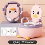 Kids' Potty Training Seat - Durable, Easy-Clean Plastic Toilet for Youngsters Boys & Girls - Infant Home Training Toilet with Fun Yellow and Blue Design - Image 7