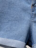 Casual 3-Piece Girls Striped Cardigan Shirt + Letter Tank + Rolled Hem Denim Shorts, Summer Outdoor Set - Image 5