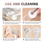 ⁦Rechargeable Electric Lint Remover, Portable Shaver for Clothing, Furniture, and Carpet, Effective Pill Fuzz Removal with USB Cable and Cleaning Brush, Lint Balls Bobbles, Cleaning Machine⁩ - الصورة ⁦9⁩