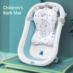 Soft & Non-Slip Youngsters Bath Seat Cushion - Cozy Bath Pillow for Youngsters, Perfect Gift for Christmas, Halloween, Thanksgiving, New Year | MAYAPHILOS | White/Pink/Blue - Image 4