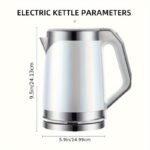 Electric Kettle 67.63oz Large Capacity Automatic Power Outage Anti-scalding Curling Boiling Kettle Household Stainless Steel Electric HotKettle - Image 6