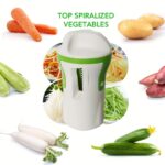⁦Creative Kitchen Spiral Vegetable Slicer - Handheld, Cordless, and Heavy-Duty for Zucchini Noodles and More⁩ - الصورة ⁦8⁩