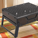 Portable Folding Charcoal Grill - Durable Stainless Steel, Ideal for Outdoor Camping, Hiking & Picnics, Food-Safe Design, Easy Storage with No Assembly Required, Outdoor Cooking Gear|Sturdy Construction|Portable Gril