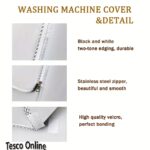 Heavy-Duty Waterproof & Dustproof Washing Machine Cover - UV Resistant, Multiple Sizes for Front Load Washers, Easy Roll-Edge Design, Safety Certified Appliance Protector - Image 10