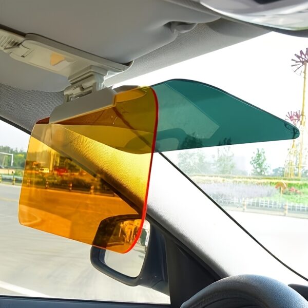 Fit Car Sunshade - Anti-Glare & High Beam Protection, Day/Night Dual-Use, Durable ABS Material, Triangular Design with Suction Cups for Easy Installation, Day Night Driving|Triangular Sunshade|Durable Abs Resin, Sun Visor for Car