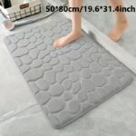 1pc Anti Slip Pebble Pattern Soft Absorbent Foot Pads for Bathroom, Bedroom & Kitchen - Absorbs water and reduces slipping - Image 10