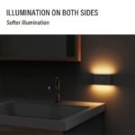 ⁦2pcs LED Smart Sensor Night Light USB Rechargeable Sensor Wall Light with Motion Sensor Illumination, Adjustable Up and Down for Bedroom, Hallway, Cabinet and Kitche⁩ - الصورة ⁦6⁩