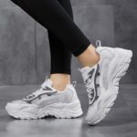 Women's Luminous Chunky Sneakers, Colorblock Mesh Low Top Running Trainers, Breathable Walking Sports Shoes plus size - Image 8