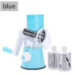 Multifunctional 3-in-1 Easy-to-Use Manual Cheese and Vegetable Potato Grater with Handle - Made of Durable Plastic, Rustproof, Easy to Clean, Perfect for Kitchen, Camping, and RV Use - Includes 3 Interchangeable Shaving Blades - Image 7