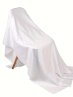 ⁦2pcs Men'S Solid Muslim Hajj Towels, Arabian Traditional Garment⁩ - الصورة ⁦5⁩
