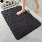 1pc Anti Slip Pebble Pattern Soft Absorbent Foot Pads for Bathroom, Bedroom & Kitchen - Absorbs water and reduces slipping - Image 3