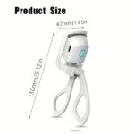 ⁦New Gentle Care White Pink USB Eyelash Curler with Comb - Lasting Curl 24 Hours, Hypoallergenic Alcohol-Free, Accelerate Temperature Rise, No Damage Natural Lashes, Limited Time Offer, Special Occasion Gift Christmas, Halloween, Easter, Valentine's Day, T⁩ - الصورة ⁦2⁩