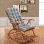 1pc Rocking Chair Cushion Multi-functional Durable Reversible Chair Cushion - Warm with Removable Rocking Chair Cushion Suitable for office chairs, recliner cushions, etc., suitable for all seasons, solid color design (48.01*119.99cm)