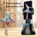 ⁦360-Degree Rotating Smart Tracking Camera Platform Live Streaming Tripod Phone Holder with Auto Tracking Camera⁩ - الصورة ⁦3⁩