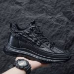 ⁦New Fashion Casual Shoes, Versatile Sneakers, with Soft Bottom, Thick Sole, And Mid-Cut⁩ - الصورة ⁦5⁩