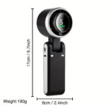 Portable Handheld Turbo Fan with 5-Speed, USB Rechargeable Battery - Up to 12 Hours of Operation, Ideal for Outdoor Activities, Travel & Work - Black - Image 4