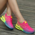 Women's Air Cushion Sports Shoes, Shock Absorbing Low Top Running Sneakers, Casual Outdoor Tennis Trainers - Image 2