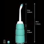 11.83oz Portable Bidet Spray Bottle - Modern Style, Round, Front Nozzle, Vertical Spray, Manual Operation, Asian G1/2 Nozzle for Personal Hygiene and Perineal Cleaning, Unscented, PVC Material, No Battery Needed, Personal Hygiene Product|Modern Bidet Desi - Image 3