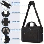 NEWHEY Laptop Bag for Men 43.94/39.62 cm Laptop Bag Briefcase Shoulder Messenger Bag Computer Bag Laptop Case for Travel/Business, Black - Image 4