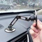 1pc Universal Car Phone Holder, Magnetic Wall Mount with Rotatable Design, Waterproof PC Material, Compatible with All Smartphones