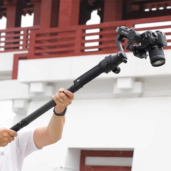 Professional Carbon Fiber Extension Monopod Pole For DJI Ronin RS3 Extendable Rod Handheld Stick Gimbal Handle Grip