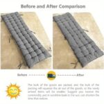 1pc Rocking Chair Cushion Multi-functional Durable Reversible Chair Cushion - Warm with Removable Rocking Chair Cushion Suitable for office chairs, recliner cushions, etc., suitable for all seasons, solid color design (48.01*119.99cm) - Image 9