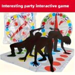 1pc Christmas & Halloween Party Game Set - "Left Hand, Right Hand" Interactive Cardboard Game for Adults, Indoor/Outdoor Holiday Entertainment, Holiday Party Game|Strategic Gameplay|Durable Cardboard, Christmas Games
