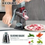 KEOUKE Multi-Functional Cheese & Vegetable Grater with Container - Durable Plastic, Sharp Grating Surface, Ideal for Kitchen Use, Grates Cheese Perfectly for Breakfast, Brunch, and Mor - Image 9