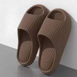 Women's Comfort Slides - Non-Slip, Durable Thick Sole EVA Sandals for Indoor & Bathroom Use, Solid Color Open Toe Summer Shoes - Image 8