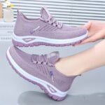 New Season Women's Casual Outdoor Running Walking Daily Commute Slip-On Mesh Sneakers with Side Pattern and Double-Layer Sole - Image 3