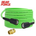 Super Flexible Pressure Washer Hose 10m/32ft 2900 PSI Kink Resistant Power Washer Hose 1/4 CarWash Extension Hose M22-pin 14/15