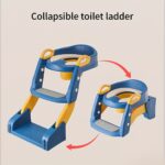⁦Potty Training Seat, Adjustable Toilet Potty Chair With Sturdy Non-Slip Step Stool Ladder, Handles And Splash Guard⁩ - الصورة ⁦7⁩