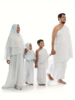 Boy's 2pcs Ihram Towels, White Islamic Towel, One-size Fit, Comes With Free Gift - Random Color Bag - Image 7
