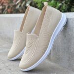 Women'S Summer Casual Slip-On Sneakers, Breathable Fabric Upper with Rubber Sole, Comfortable Low Top Flat Shoes in Solid Color, Casual Footwear|Slipon Sneakers|Comfortable Wear - Image 6