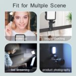 Led Adjusted 3000K-6000K Rechargeable Clip Photography Lighting Kit Fill Light for Studio Lights Selfie Clip Fill Light Led Video Conference Fill Light Phone Light Selfie Light Video Light  for Phone iPad Camera Laptop Light for Phone Selfie TikTok Live S - Image 7