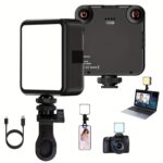 Led Adjusted 3000K-6000K Rechargeable Clip Photography Lighting Kit Fill Light for Studio Lights Selfie Clip Fill Light Led Video Conference Fill Light Phone Light Selfie Light Video Light  for Phone iPad Camera Laptop Light for Phone Selfie TikTok Live S - Image 9