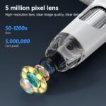 7-inch HD digital microscope, equipped with eight adjustable LED lights, can be operated remotely and supports photography and video recording - Image 10