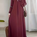 2023 New Women's Elegant Arabic Abaya Robe with Sequin Sleeves - Long Sleeve Modest Cover Dress, Solid Green, Machine Washable for Spring Summer Fall, Modest Apparel, Sequined Details, No Stretch Fabric - Image 10