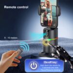 360° Smart Tracking Head with AI Cloud Eye - Wireless, Gesture-Controlled, Face Recognition, Horizontal/Vertical Screen Switch, Colorful Ambient Lights, Ideal for Selfie, Video, Live Streaming on YouTube, TikTok, Vlog, and More, Selfie Apparatus|Modern He - Image 2