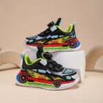 Youngsters' Cartoon Sports Car Sneakers with Rotating Buckle – Breathable Mesh, Lightweight, All-Season Sneakers for Boys and Girls, Vibrant Racing Design, Comfortable for Streetwear and Playtime, Youngsters Casual Footwear | Sporty Youngsters Footwear | - Image 8