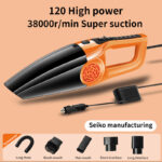 ⁦In-car Vehicle Household Indoor Large Vacuum Cleaner Power Large Suction Strong Vacuum Vehicle Small Vehicle Vacuum Cleaner Dry-wet Dual-use 12V⁩ - الصورة ⁦5⁩